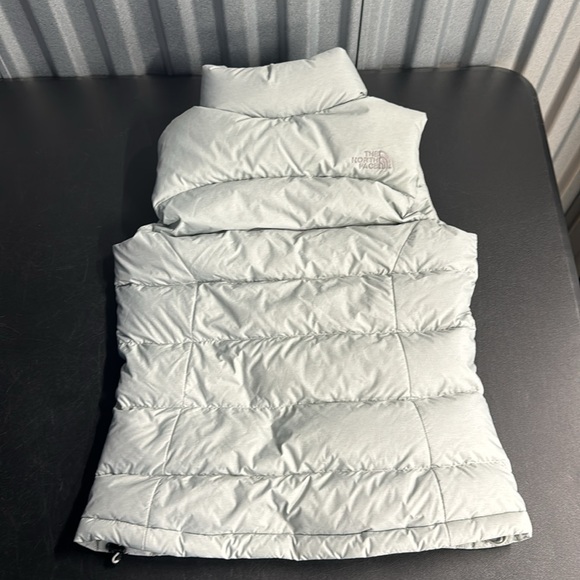 North Face 700 Down Vest Puffer Insulated Gray Size xs - Picture 2 of 4